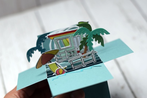 ♡ KIDS Atelier Scrapbooking carte popup vacances