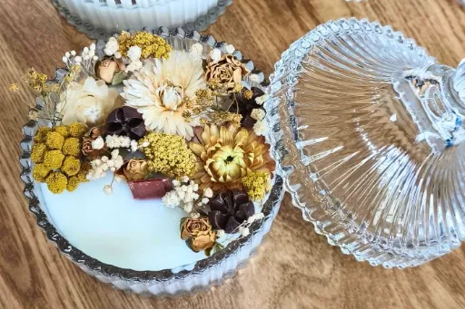 Atelier bougies & fleurs séchées